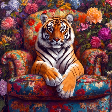 Tijger retro vintage 